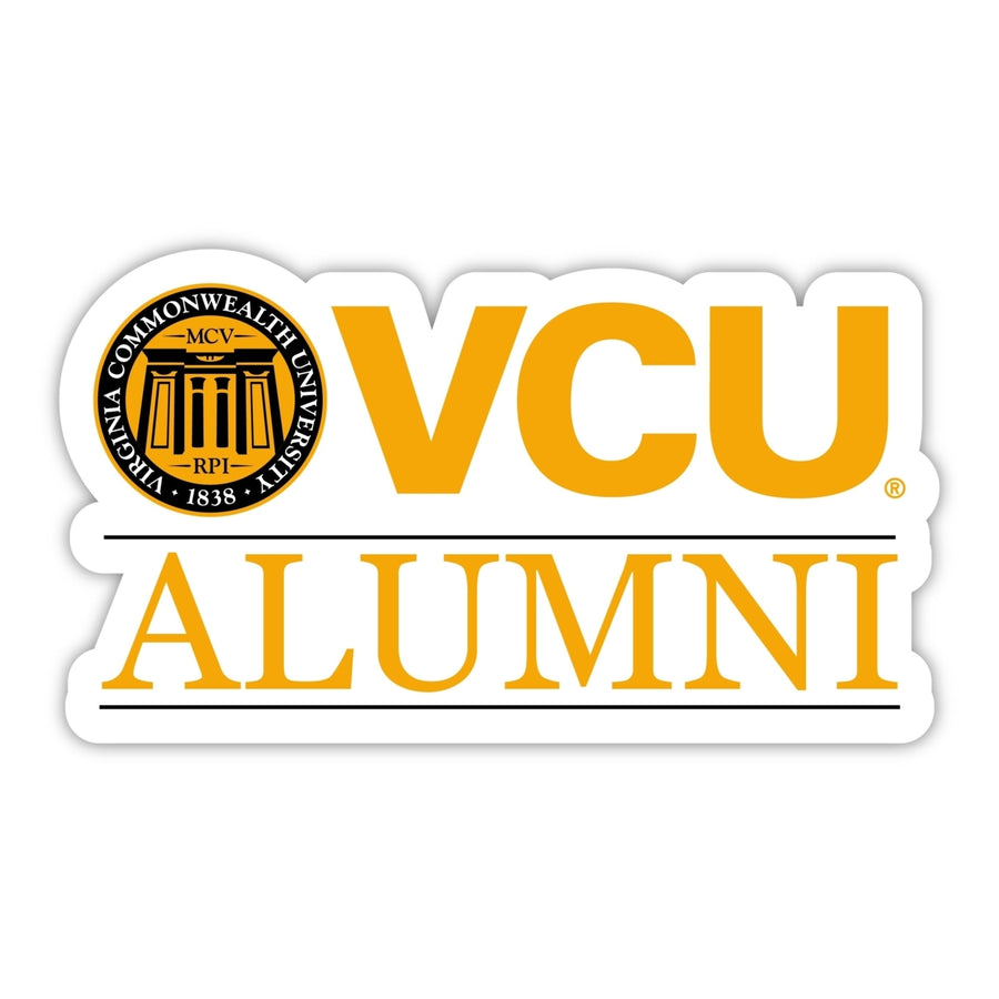 Virginia Commonwealth 4-Inch Alumni NCAA Vinyl Sticker - Durable School Spirit Decal Image 1