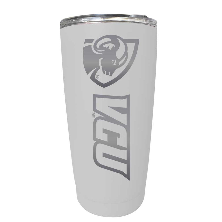 Virginia Commonwealth NCAA Laser-Engraved Tumbler - 16oz Stainless Steel Insulated Mug Choose Your Color Image 1