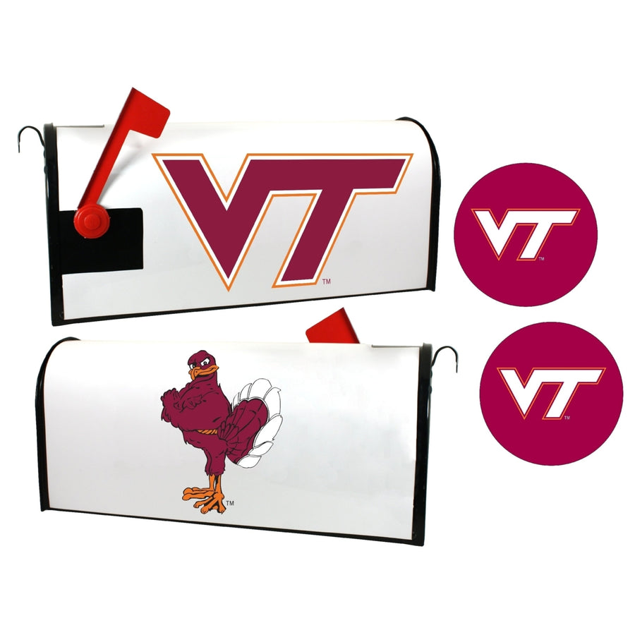 Virginia Tech Hokies NCAA Officially Licensed Mailbox Cover and Sticker Set Image 1