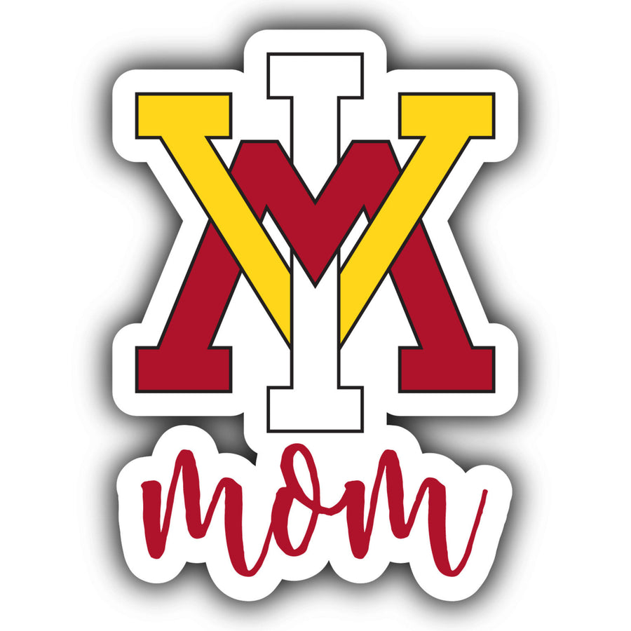 VMI Keydets Proud Mom 4-Inch Die Cut Decal Officially Licensed Collegiate Product Image 1