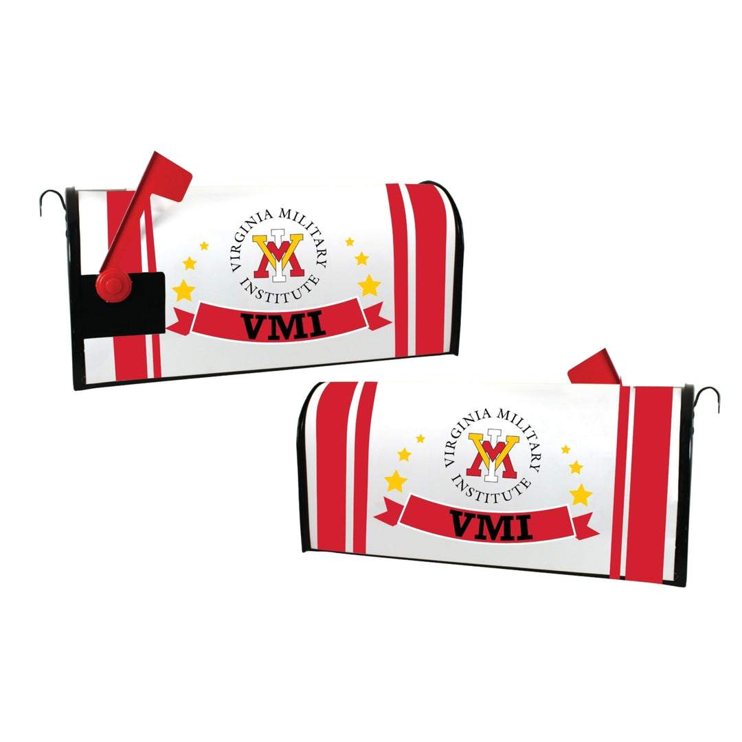 VMI Keydets NCAA Officially Licensed Mailbox Cover Logo and Stripe Design Image 1