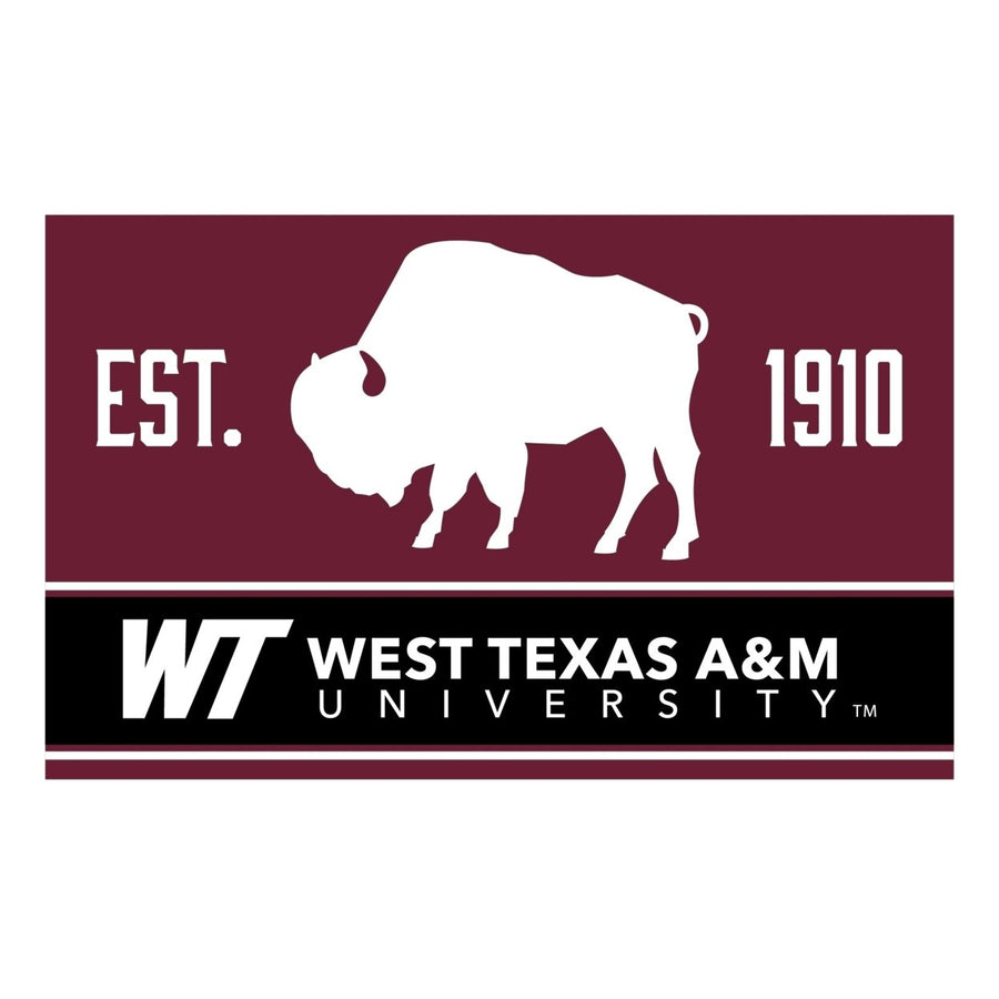 West Texas A&M Buffaloes Wood Sign with Frame Image 1