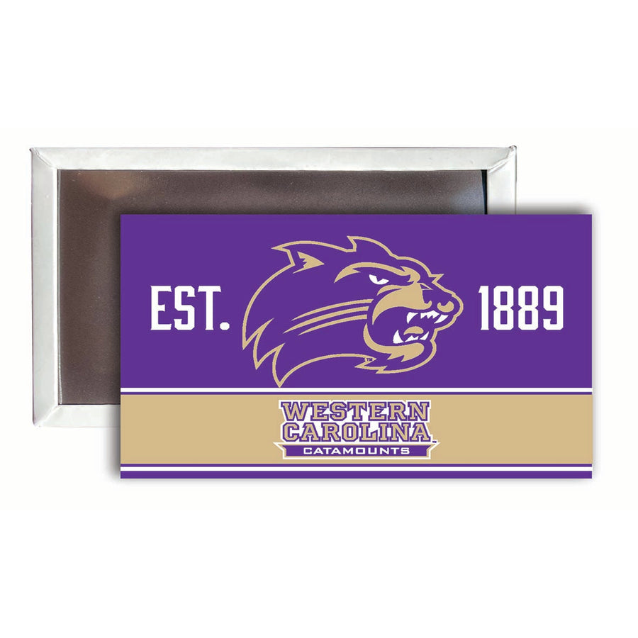 Western Carolina University 2x3-Inch NCAA Vibrant Collegiate Fridge Magnet - Multi-Surface Team Pride Accessory Single Image 1