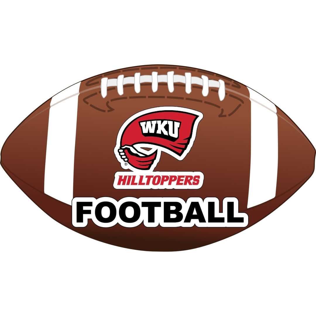 Western Kentucky Hilltoppers 4-Inch Round Football NCAA Gridiron Glory Vinyl Decal Sticker Image 1