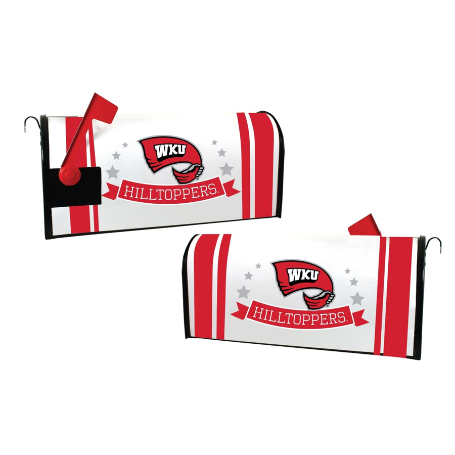 Western Kentucky Hilltoppers NCAA Officially Licensed Mailbox Cover Logo and Stripe Design Image 1