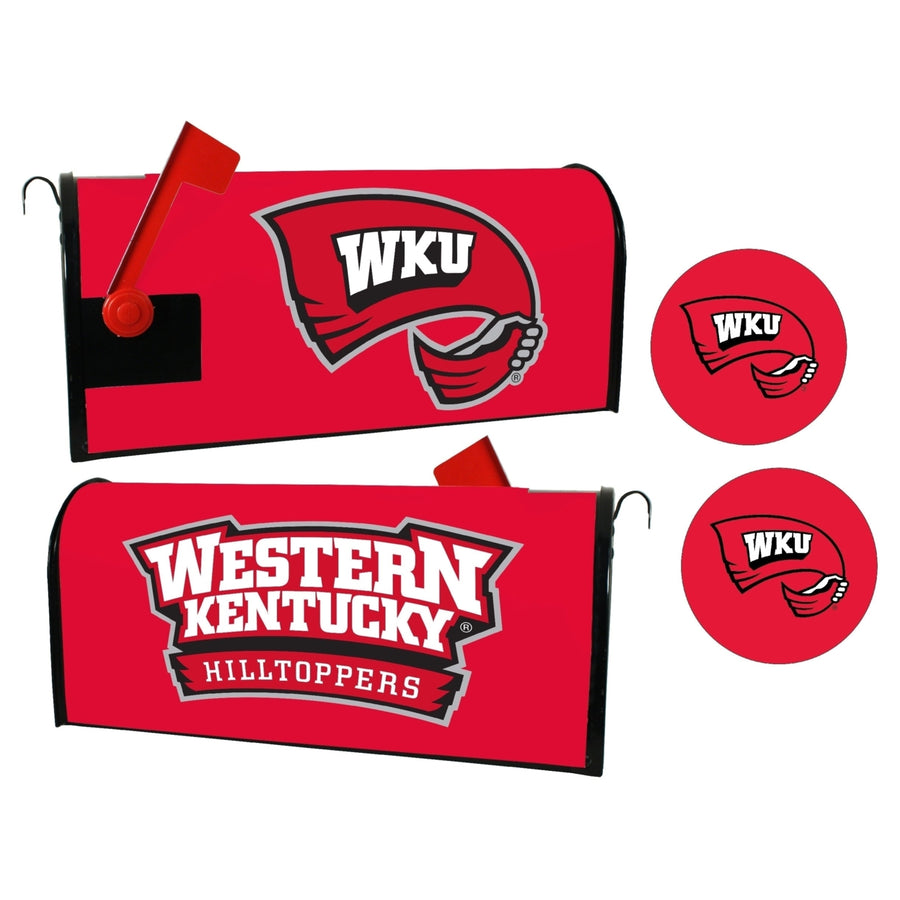 Western Kentucky Hilltoppers NCAA Officially Licensed Mailbox Cover and Sticker Set Image 1