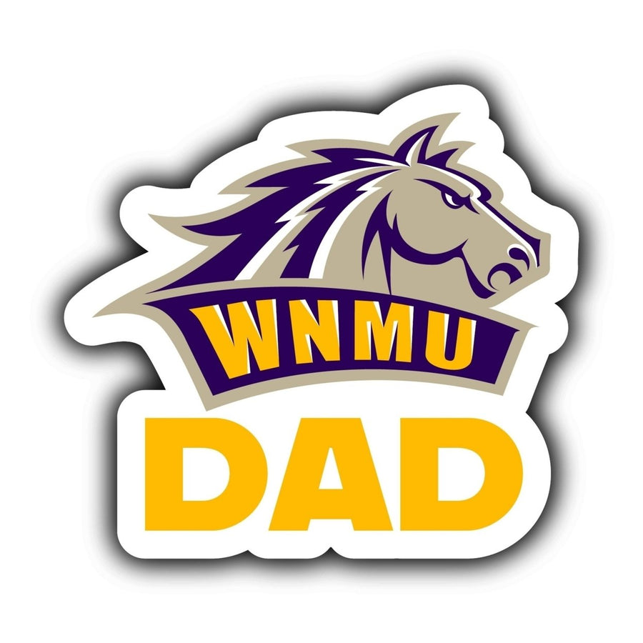 Western Mexico University 4-Inch Proud Dad NCAA - Durable School Spirit Vinyl Decal Perfect Image 1