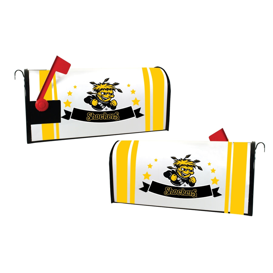 Wichita State Shockers NCAA Officially Licensed Mailbox Cover Logo and Stripe Design Image 1