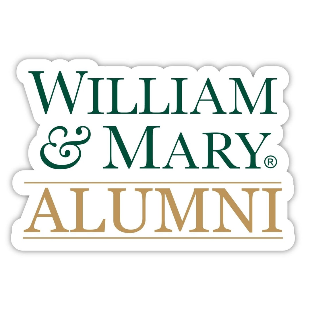 William and Mary 4-Inch Alumni NCAA Vinyl Sticker - Durable School Spirit Decal Image 1