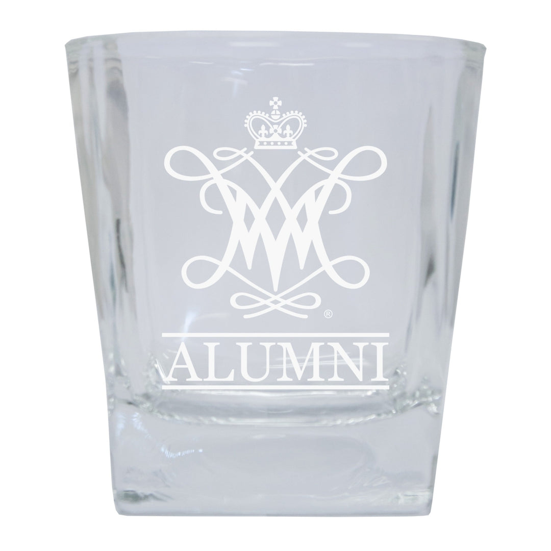 William and Mary 2-Pack Alumni Elegance 10oz Etched Glass Tumbler Image 1