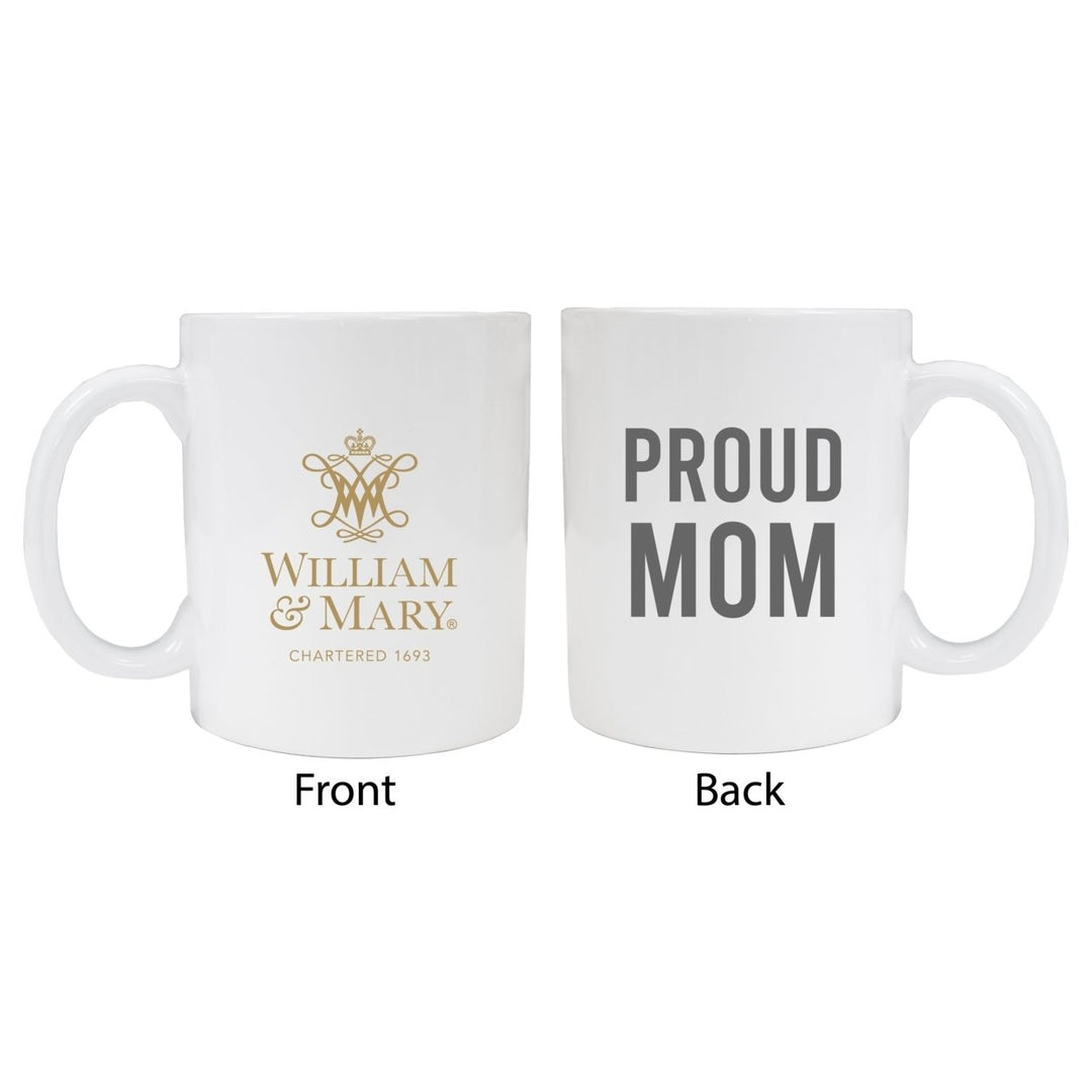 William and Mary Proud Mom Ceramic Coffee Mug - White Image 1