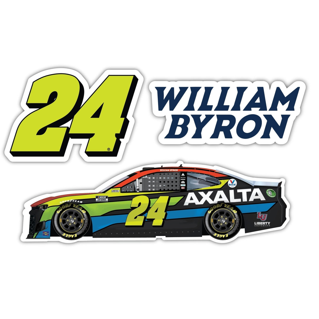 William Byron 24 3 Pack Laser Cut Decal Image 1