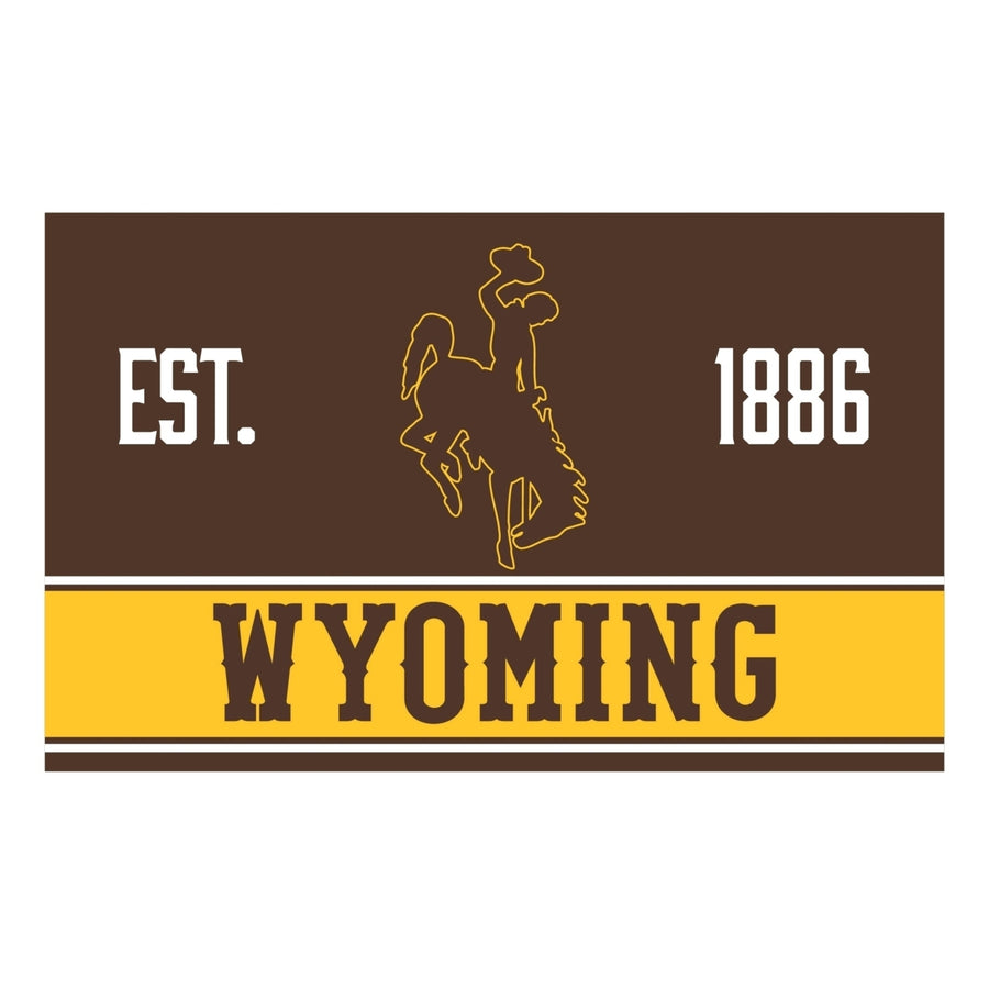 Wyoming Cowboys Wood Sign with Frame Image 1