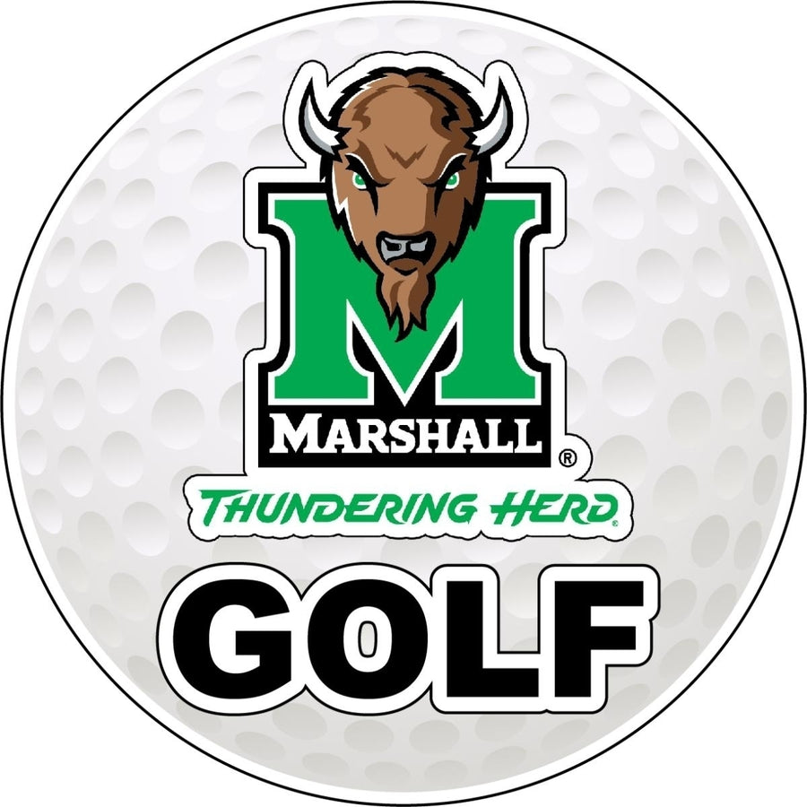 Marshall Thundering Herd 4-Inch Round Golf NCAA Fairway Fervor Vinyl Decal Sticker Image 1