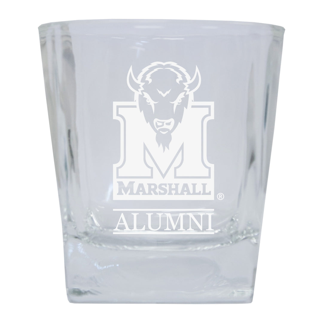 Marshall Thundering Herd 2-Pack Alumni Elegance 10oz Etched Glass Tumbler Image 1