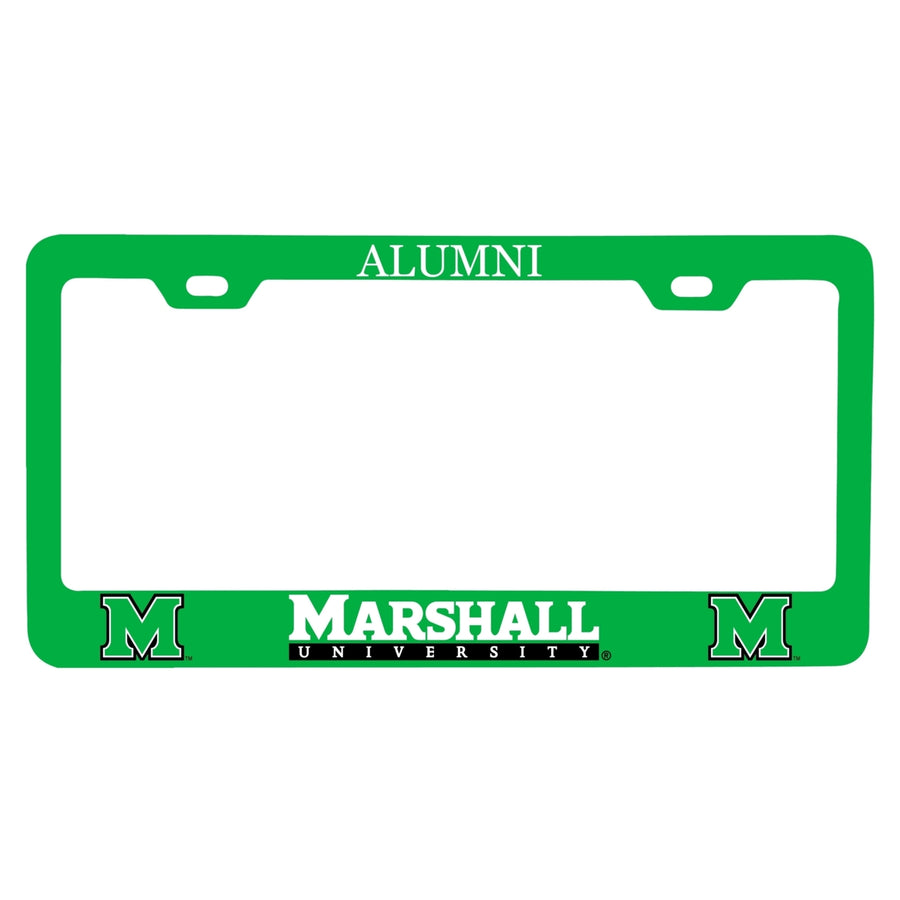 NCAA Marshall Thundering Herd Alumni License Plate Frame - Colorful Heavy Gauge Metal, Officially Licensed Image 1