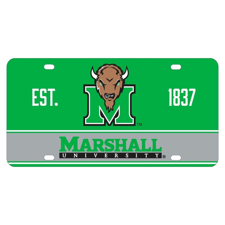 Marshall Thundering Herd Metal License Plate Image 1