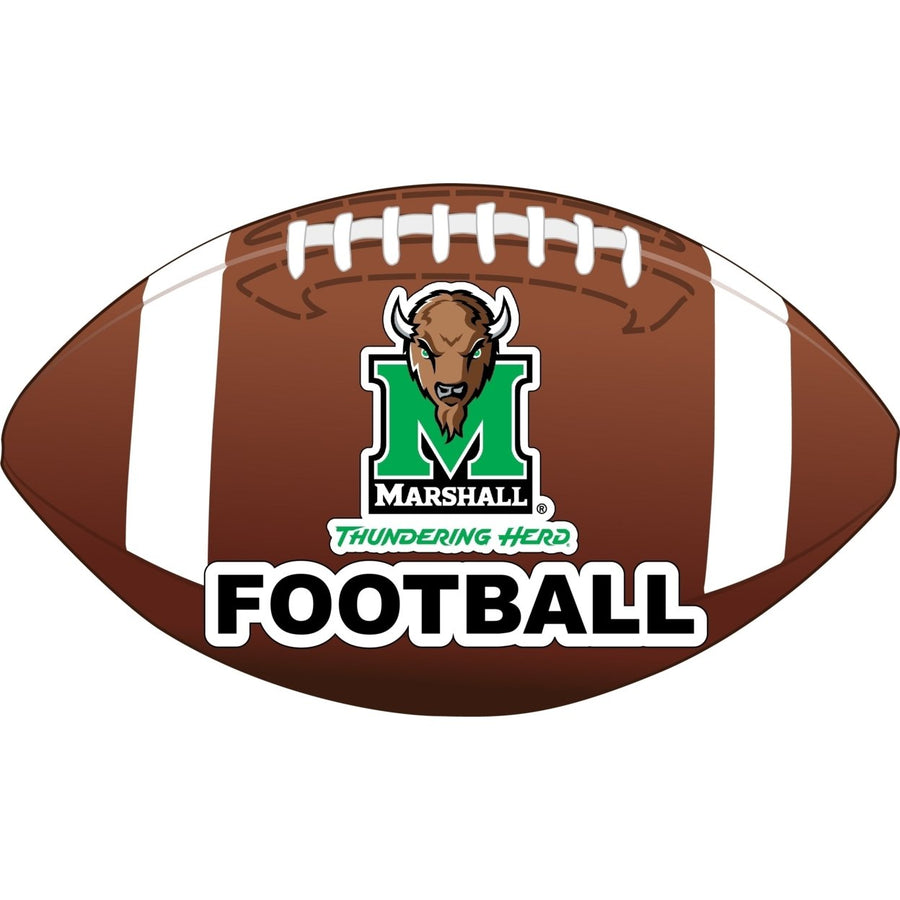 Marshall Thundering Herd 4-Inch Round Football NCAA Gridiron Glory Vinyl Decal Sticker Image 1