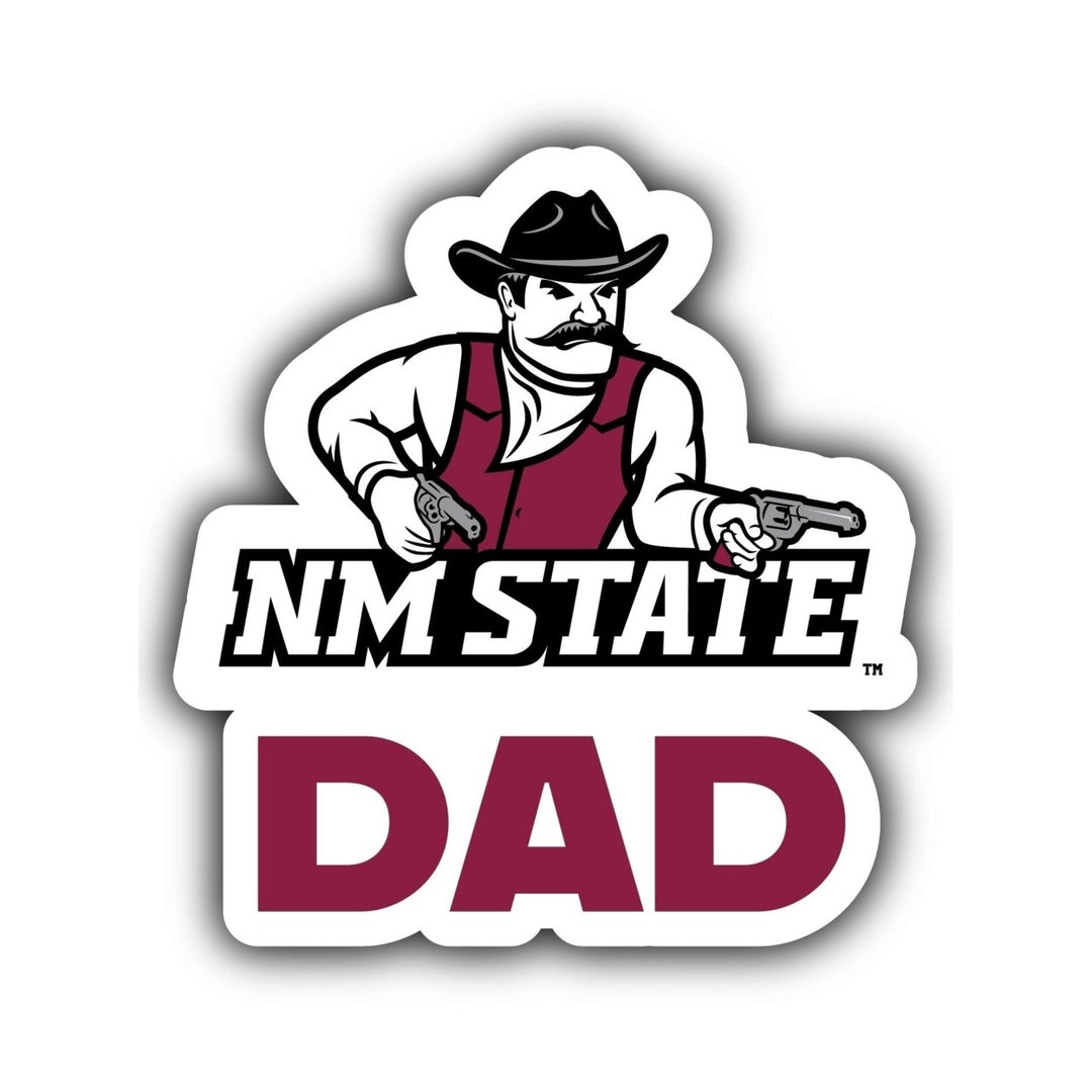 Mexico State University Aggies 4-Inch Dad NCAA Vinyl Decal Sticker for Fans, Students, and Alumni Image 1