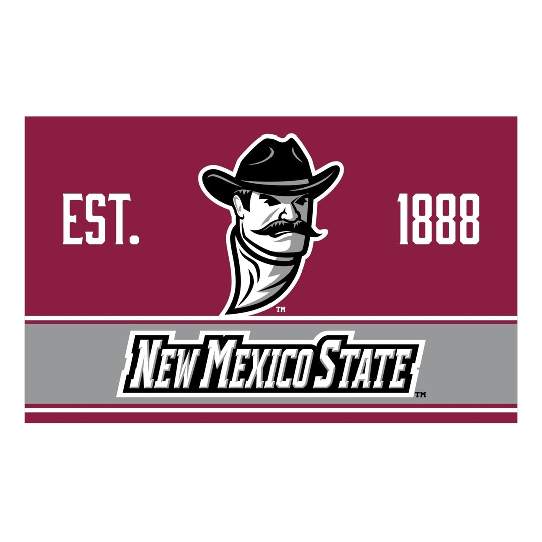 Mexico State University Pistol Pete Wood Sign with Frame Image 1
