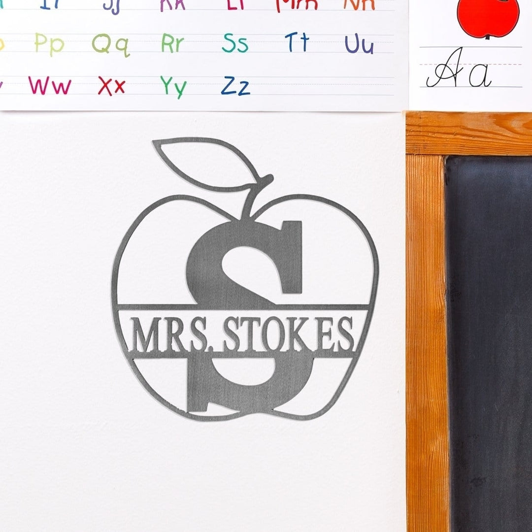 Apple Monogram - 2 Sizes - Personalized Teacher Gift or Farm Decor Image 7