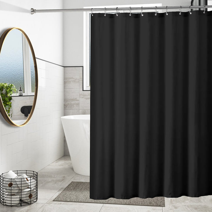 Mildew Resistant Vinyl Shower Curtain Liner 2-Pack 70x72 Heavyweight with Magnets Image 5