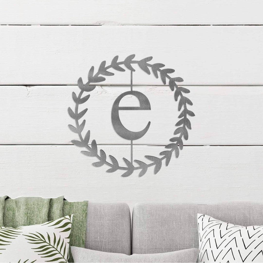 Magnolia Single Letter Monogram - 3 Sizes - Custom Metal Sign Monogram Image 2