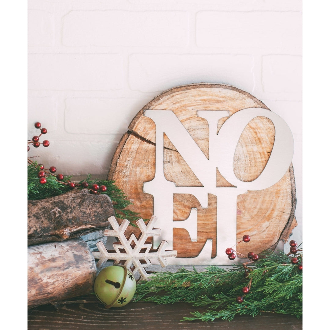 Square NOEL - 3 sizes - Christmas Decorations for Wall Indoor Image 1