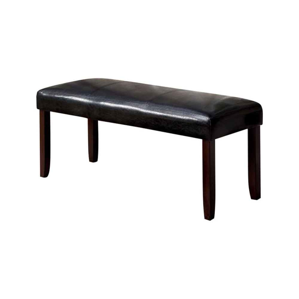 Brent Transitional Bench, Espresso and Dark Cherry - Saltoro Sherpi Image 4