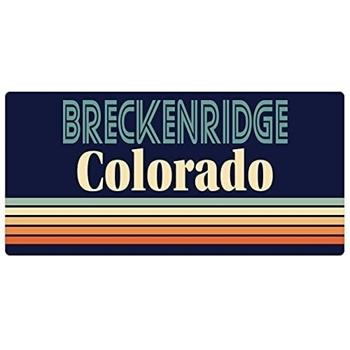 Breckenridge Colorado 5 x 2.5-Inch Fridge Magnet Retro Design Image 1