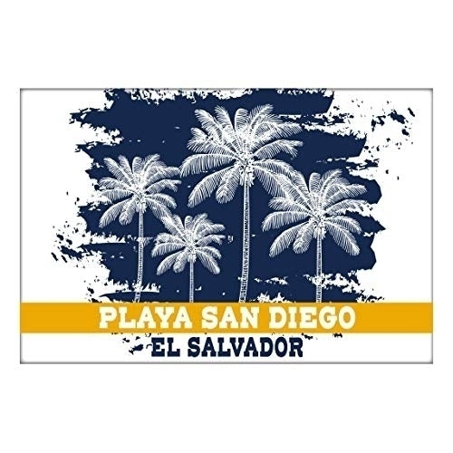 Playa San Diego El Salvador Souvenir 2x3 Inch Fridge Magnet Palm Design Image 1