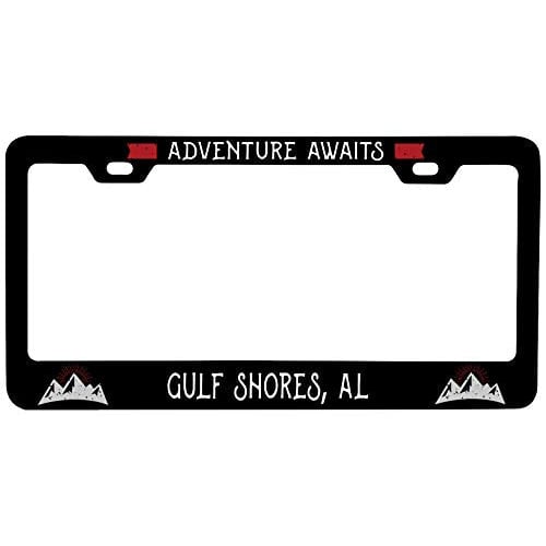 R and R Imports Gulf Shores Alabama Vanity Metal License Plate Frame Image 1