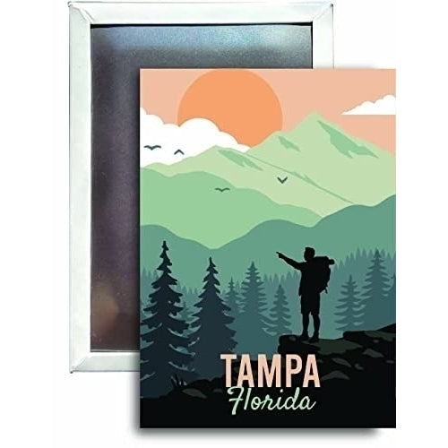 R and R Imports Tampa Florida Refrigerator Magnet 2.5"X3.5" Approximately Hike Destination Image 1