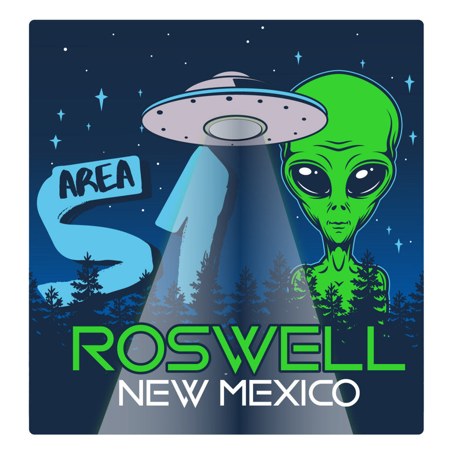 Roswell Mexico Souvenir UFO Spaceship Area 51 Alien Decal Sticker Image 1