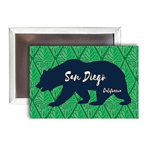 San Diego California Souvenir 2x3-Inch Fridge Magnet Bear Design Image 1