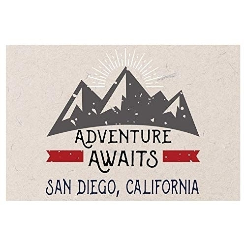 San Diego California Souvenir 2x3 Inch Fridge Magnet Adventure Awaits Design Image 1