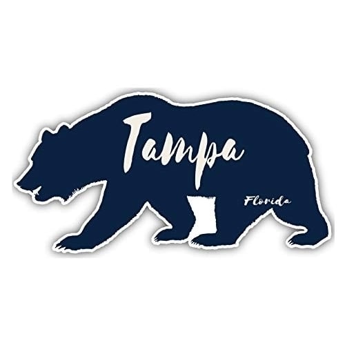 Tampa Florida Souvenir 3x1.5-Inch Fridge Magnet Bear Design Image 1