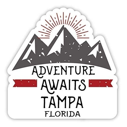 Tampa Florida Souvenir 4-Inch Fridge Magnet Adventure Awaits Design Image 1