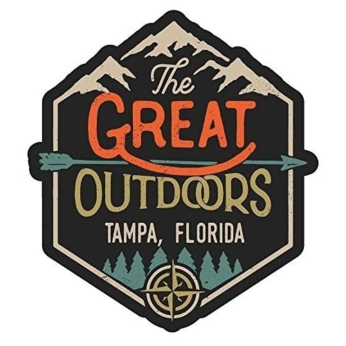 Tampa Florida The Great Outdoors Design 4-Inch Fridge Magnet Image 1