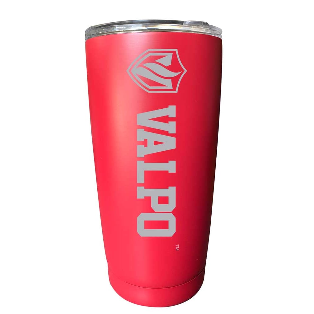 Valparaiso University NCAA Laser-Engraved Tumbler - 16oz Stainless Steel Insulated Mug Choose Your Color Image 2