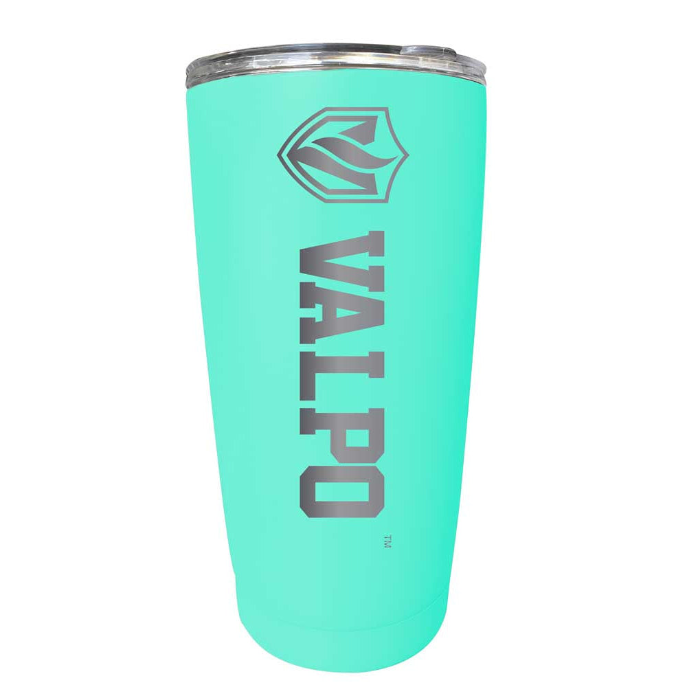 Valparaiso University NCAA Laser-Engraved Tumbler - 16oz Stainless Steel Insulated Mug Choose Your Color Image 3