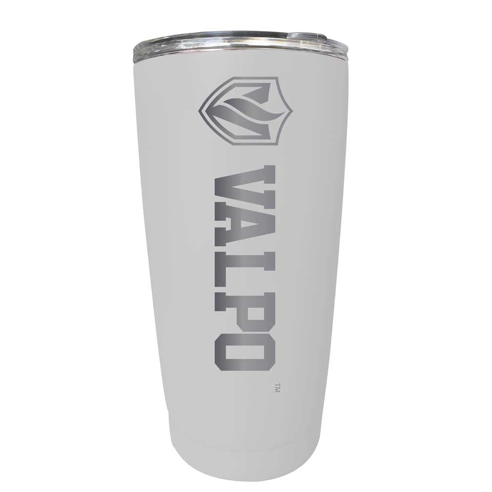 Valparaiso University NCAA Laser-Engraved Tumbler - 16oz Stainless Steel Insulated Mug Choose Your Color Image 4