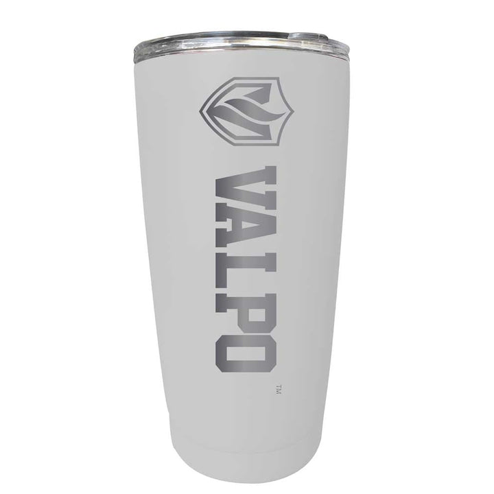 Valparaiso University NCAA Laser-Engraved Tumbler - 16oz Stainless Steel Insulated Mug Choose Your Color Image 4