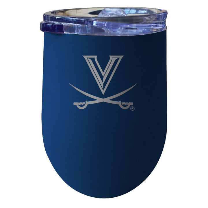 Virginia Cavaliers NCAA Laser-Etched Wine Tumbler - 12oz Stainless Steel Insulated Cup Image 1