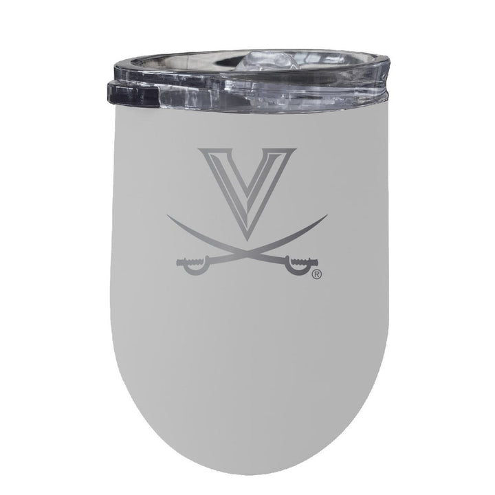 Virginia Cavaliers NCAA Laser-Etched Wine Tumbler - 12oz Stainless Steel Insulated Cup Image 5