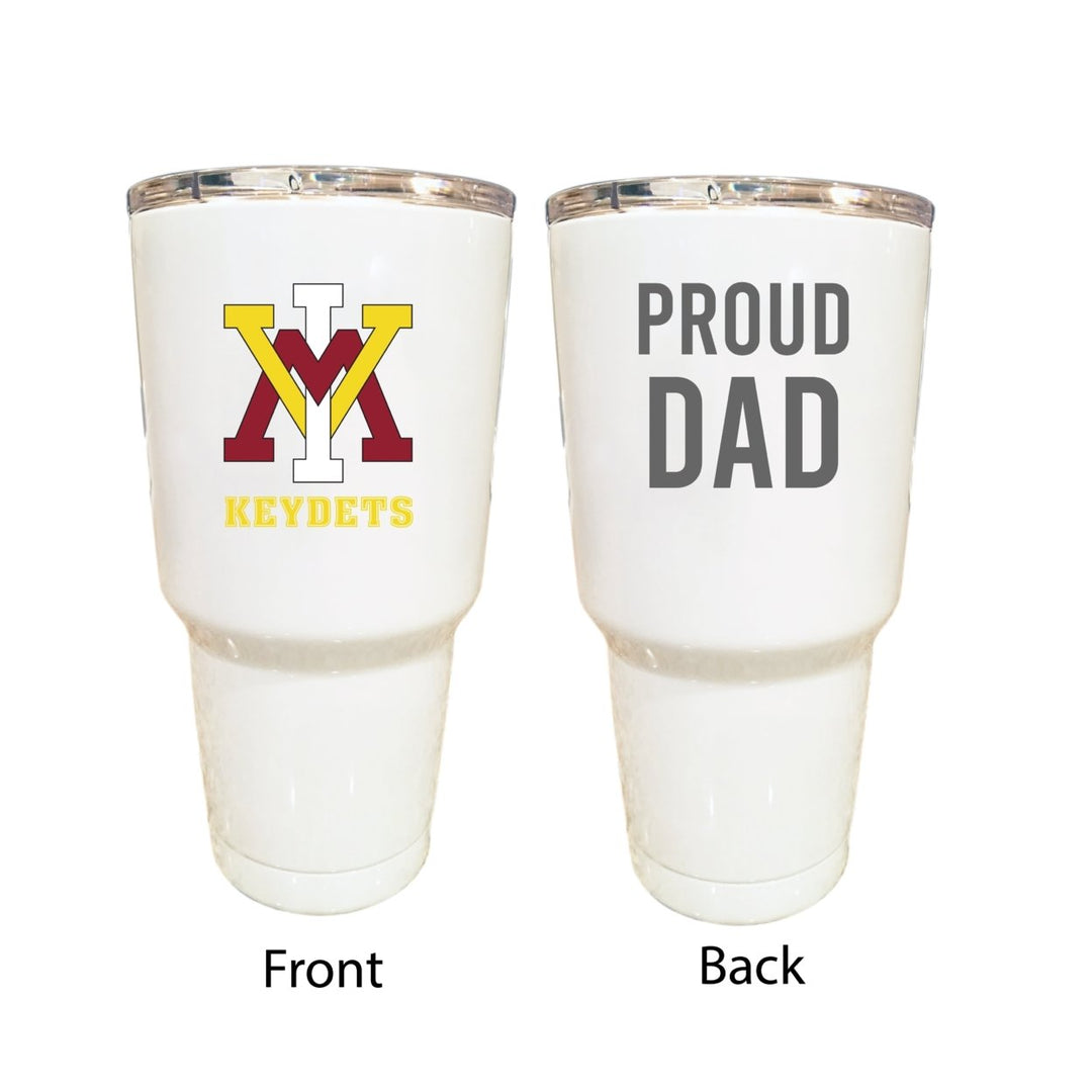 VMI Keydets Proud Dad 24 oz Insulated Stainless Steel Tumblers Choose Your Color. Image 2