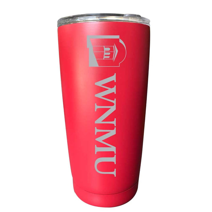 Western Mexico University NCAA Laser-Engraved Tumbler - 16oz Stainless Steel Insulated Mug Choose Your Color Image 1