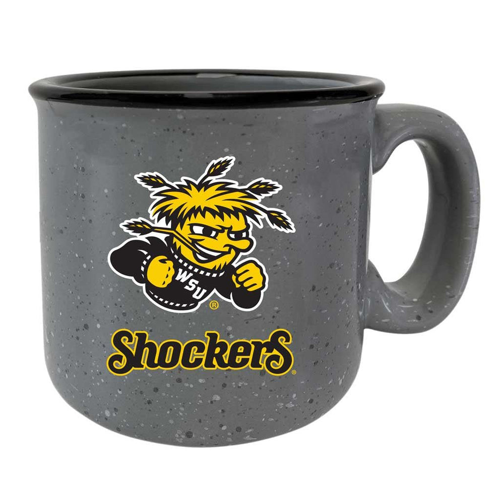 Wichita State Shockers Speckled Ceramic Camper Coffee Mug - Choose Your Color Image 2