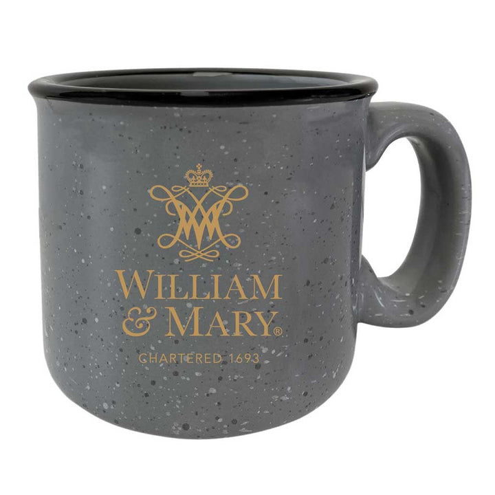 William and Mary Speckled Ceramic Camper Coffee Mug - Choose Your Color Image 3