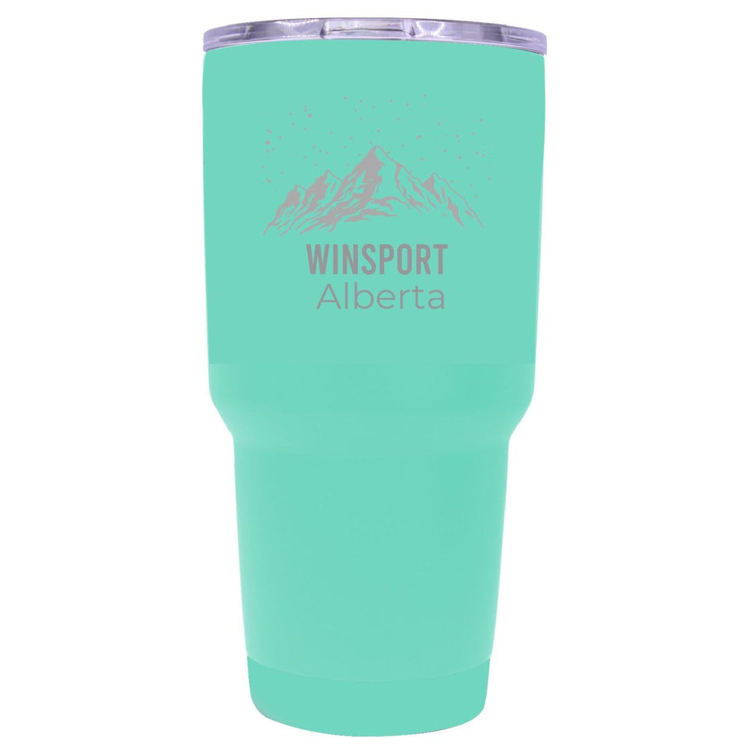 WinSport Alberta Ski Snowboard Winter Souvenir Laser Engraved 24 oz Insulated Stainless Steel Tumbler Image 1